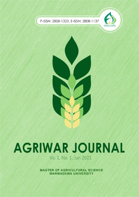 Agriwar Journal Vol.1, No.1, Jun 2021